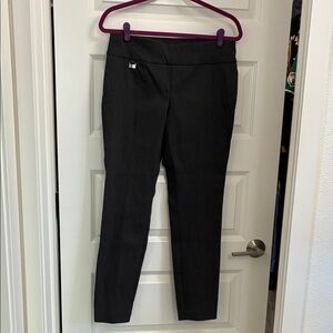 Alfani Black Straight-Leg Ponte Pants